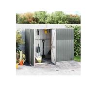 Abri à outils de jardin Gris 225x89x161 cm Acier galvanisé 316214