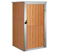 Abri à outils de jardin - MANGO - marron 88x89x161 cm acier galvanisé P479