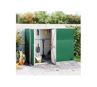 Abri à Outils de Jardin Remise de Stockage Organisateur d'Outils Cabane de Rangement Extérieur Vert 225x89x161 cm 316213