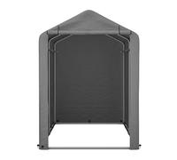 Abri à outils en acier - Garage à vélo et tente de rangement avec porte roulante - Abri de jardin résistant aux intempéries pour outils, meubles et bois de chauffage - Bâche en polyéthylène résistant