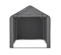 Abri à outils en acier - Garage à vélo et tente de rangement avec porte roulante - Abri de jardin résistant aux intempéries pour outils, meubles et bois de chauffage - Bâche en polyéthylène résistant