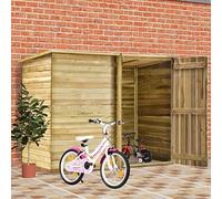 Abri à vélo de Jardin 232x110x170 cm Bois de pin imprégné Cabanes/abris
