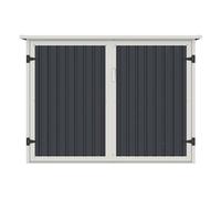 Abri à vélo métal en acier galvanisé gris anthracite 4 m² pour 4 vélos - NIKI