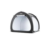 VEVOR Abri à Vélo pour 4-5 Vélos Tente de Rangement Spacieuse Étanche Forme d'Éventail, Fenêtre Ventilée, Poteaux en Fibre de Verre, Double Porte, Double Fermeture Éclair, Tissu Oxford, pour Extérieur