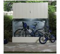 Abri à vélos en métal crème 1,74 mètres carrés - 1750l - trimetals G