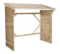 Abri-bûche en bois 203 x 114,5 x 221 cm Memphis - Cerland