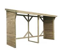 Abri bûches - 2.5 m² - 2.78 x 0.90 x 1.85 m- 5 Stères