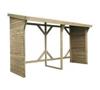 Abri bûches - 2.5 m² - 2.78 x 0.90 x 1.85 m- 5 Stères