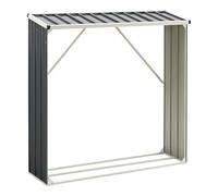 Abri-bûches abri e Jardin Couvert avec Housse de Protection 155 x 45 x 157 cm Support Bois de Chauffage Range-bûches Couvert Anthracite 03_0008840