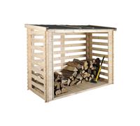 Abri bûches avec plancher côme