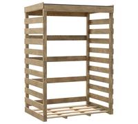 Abri buches bois 120x82x174cm
