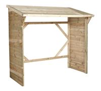 Abri buches bois 221x114,5x203cm