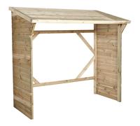 Abri bûches bois MEMPHIS Cerland - 203 x 114,5 x 221 cm