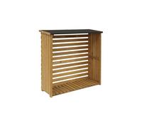 | Abri buches en bois 120x45x120cm avec toiture et plancher