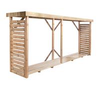 Abri-bûches en bois 183 x 89,5 x 320 cm Dallas - Cerland