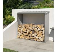 Abri bûches en métal 2 stères - Trigano