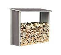 Abri bûches métal Victor - 1.68 m² Taupe. G