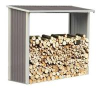 Abri bûches métal Victor - 1.68 m² Taupe. G