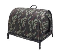 Abri Chat Extérieur Tente Isolée Imperméable Coupe | Avec Base Surélevée Maison de Chat Anti-Intempéries d'Extérieur Pour Chaton Chiens Furet Raton Laveur Hiver Patio XL