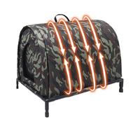 Abri Chat Extérieur Tente Isolée Imperméable Coupe-Vent Chaude | Avec base surélevée, maison de chat d'extérieur hivernale Pour Chaton Chiens Furet Raton Laveur Hiver Patio L