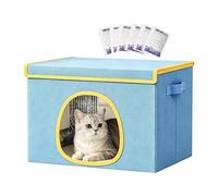 Abri Chat Rafraîchissant Intérieur Tanière Avec 6 Packs De Glace