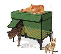 Abri chauffant pour chat avec contrôle de la température - Refuge chaud pour chats d'extérieur en hiver