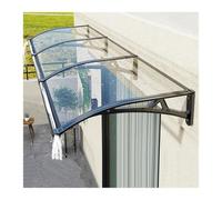 abri Contre la Pluie en Polycarbonate, Auvent de Porte en Polycarbonate d'aluminium, abri incurvé, Plusieurs Tailles