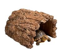 Abri Creux pour Arbre À Tortue, Facile À Nettoyer, 1 Pièce, Crête D'écorce De Cachette De Tortue, Abri Humide De Grotte, Multifonctionnel, pour, Reptiles, Geckos, Grenouille