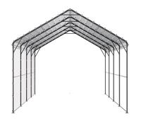 Abri d'auto en métal - DUOKU - 12' x 20' - Tente d'extérieur - Toit en acier galvanisé - Anti-corrosion