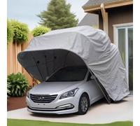 Abri d'auto robuste, garage portable toutes saisons, tente de voiture rétractable améliorée, housse de voiture d'extérieur anti-neige, 5,5 x 2,5 x 2,3 m