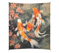 Abri de camping avec motif carpes koï dans l'eau 320 x 279,9 cm