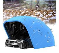 Abri de garage portable, 5,5 m, semi-automatique, imperméable, résistant aux UV, auvent rétractable mobile en acier inoxydable