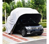 Abri de garage portable robuste avec auvent rétractable hydraulique pour protection de véhicule extérieur