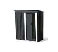 IDMarket Abri de jardin 1,3 m² gris en acier galvanisé