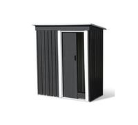 IDMarket - Abri de Jardin 1,3 m² Gris en Acier galvanisé