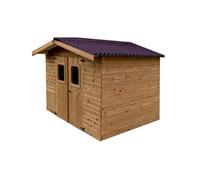 Abri de jardin 10.33m² brun doré the3224.02n