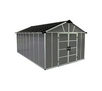 Abri de jardin 11x17.2 pieds gris anthracite avec plancher 705723