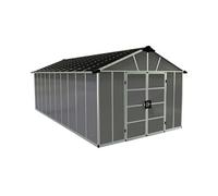 Abri de jardin 11x21.3 pieds gris anthracite avec plancher 705724