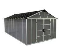 Abri de jardin 11x21.3 pieds gris anthracite avec plancher 705724