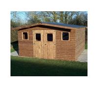 Abri de jardin 15.14m² brun doré tha4030.02t