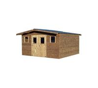 Abri de jardin 19,69m² brun doré tha4040.02t