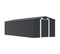 Abri de Jardin 257x298x178 cm Métal Vert Terrasse Patio Cabane à Outils vidaXL