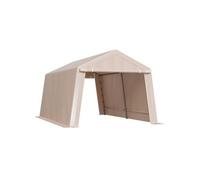 Abri de Jardin 305x458cm Avec Double Porte à Fermeture Eclair Enroulable Robuste