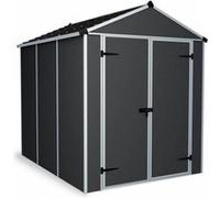 Abri de jardin Rubicon polycarbonate gris foncé surface totale 4,2m²