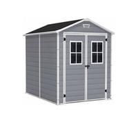 Keter - Abri De Jardin 4,4 M² Avec Plancher En Résine Premium 86 Gris