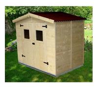 Abri en panneaux 3.70 m² avec plancher ed2416.01