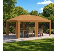 vidaXL Abri de Jardin 6 x 3 m Terre Cuite Polyester et Acier 190, Jardin et Terrasse, Salon Extérieur, Ombre d'Été, Gazebo d'Événements, Tente Indus pour Patio Confortable