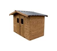 Abri de jardin 7.42m² brun doré the2420.02t
