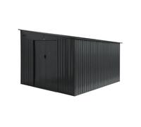 swe bri de Jardin Acier 8.96m² avec kit d'ancrage Anthracite L 277.5 x l 322 x H 203 cm - Ornay