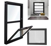 Abri de jardin avec écran coulissant vertical verrouillable pour une sécurité accrue Idéal pour les maisons mobiles, les caves, les restaurants, les cuisines, les magasins et les garages